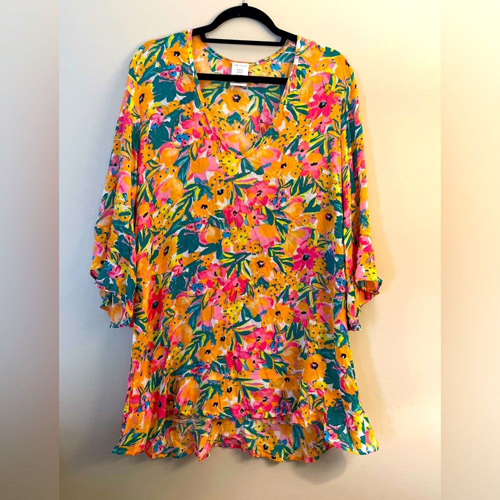 Floral Bathing Suit Cover Up Dress